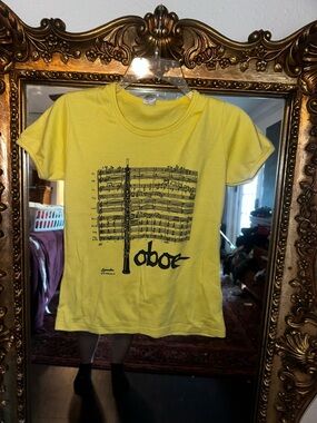 Vintage Yellow Oboe Graphic Tee